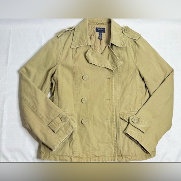 American Eagle Outfitters Jackets & Blazers - American Eagle Outfitters Women’s Double Breasted Canvas Jacket Size Large